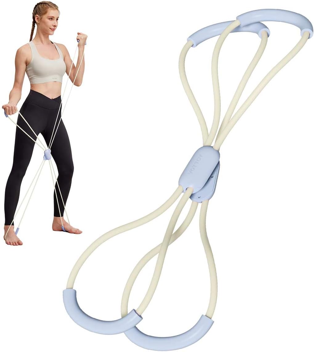 YOTTOY Cross Resistance Band for Full Body Workout,Elastic Exercise Bands for Legs,Arms,Glutes,Stretch Bands for Exercise,Yoga Straps for Stretching, Booty Bands for Home Gym