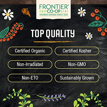 Frontier Co-op Organic Valerian Root Powder, 1lb Bulk Bag - Natural Dried Valerian Root Powder - Ideal for Teas and Herbal Uses, Kosher