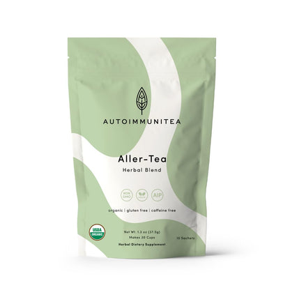 Organic Stinging Nettle Tea Loose Leaf Tea Bags – Soothing Tea for Allergy Relief and Sinus Relief, Lemon Balm, Licorice Root, Caffeine Free, AIP Herbal Seasonal Blend, 15 Count