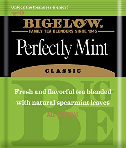 Bigelow Tea Perfectly Mint Black Tea, 20 Count (Pack of 6)