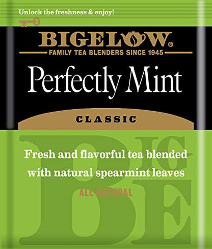 Bigelow Tea Perfectly Mint Black Tea, 20 Count (Pack of 6)
