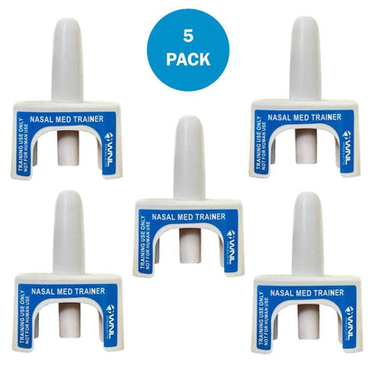 WNL Products Nasal Med Trainer First Aid Training Device, 5-Pack