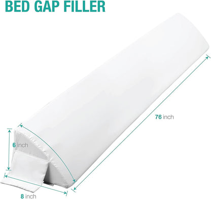 Vekkia 34" Extra-Long Wedge Pillow, 5.5" Bed Wedge Pillow for Sleeping,Gray