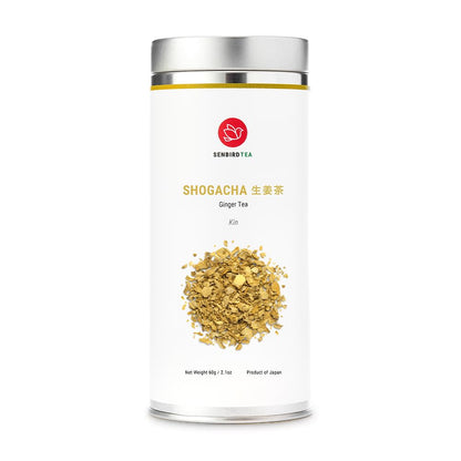 Senbird Caffeine-Free Japanese Ginger Loose Tea - Shogacha Kin (2.12oz/60g)