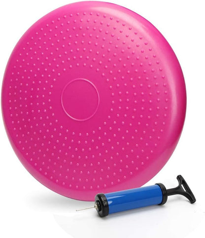 WIWAPLE Wiggle Seat, Inflatable Stability Balance Disc Wobble Cushion, Balance Disc Wiggle Seat, Flexible Seating Classroom with Free Air Pump Sensory Kids (Office & Home & School)