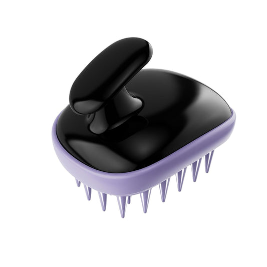 2-in-1 Scalp Massager Shampoo Brush,Scalp Scrubber, Exfoliator Brush for Removing Dandruff & Hair Growth,Detangling Scrubber for Wet or Dry Hair - for All Hair Types(Purple)