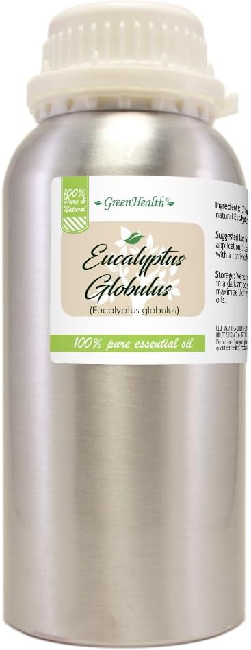GreenHealth Lavender Essential Oil – 16 fl oz (473 ml) – 100% Pure & Uncut – Aluminum Bottle – Bulk Lavender Oil for Diffuser, Aromatherapy, Candles, Soap & DIY