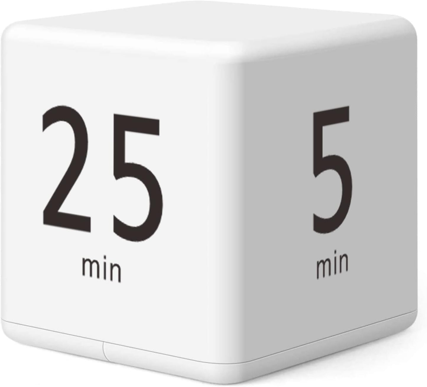 Pomodoro Cube Timer, Productivity Visual Timer 5/25/15/45 Minutes Preset, Desk Portable Rotating Multi Timers for ADHD Time Management Work Study Cooking Workout School