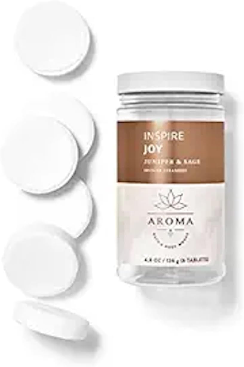 Bath & Body Works Aromatherapy Shower Steamers 4.8 OZ / 136 G Bottle (6 Tablets) (Eucalyptus Spearmint)