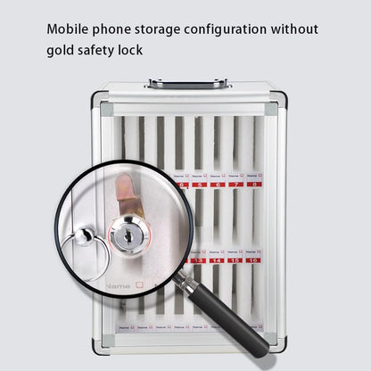 Mobile Phone Charging Stations Mobile Phone Storage Cabinet 6/12/24/36/48/60 Slots Convenient Design Mobile Phone Wall Mount Porta Phone Holder (Silver 36)