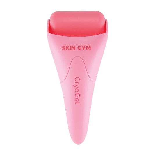 SKIN GYM IceCool Stainless Steel Ice Roller for Face | Cryo Facial Ice Roller for Puffiness & Redness Relief | Cold Face Roller to Tighten Pores & Soothe Skin