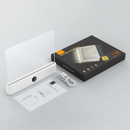 Smart 2 in 1 LED Book Light & Night Light, with 3 Colors, Stepless Dimming