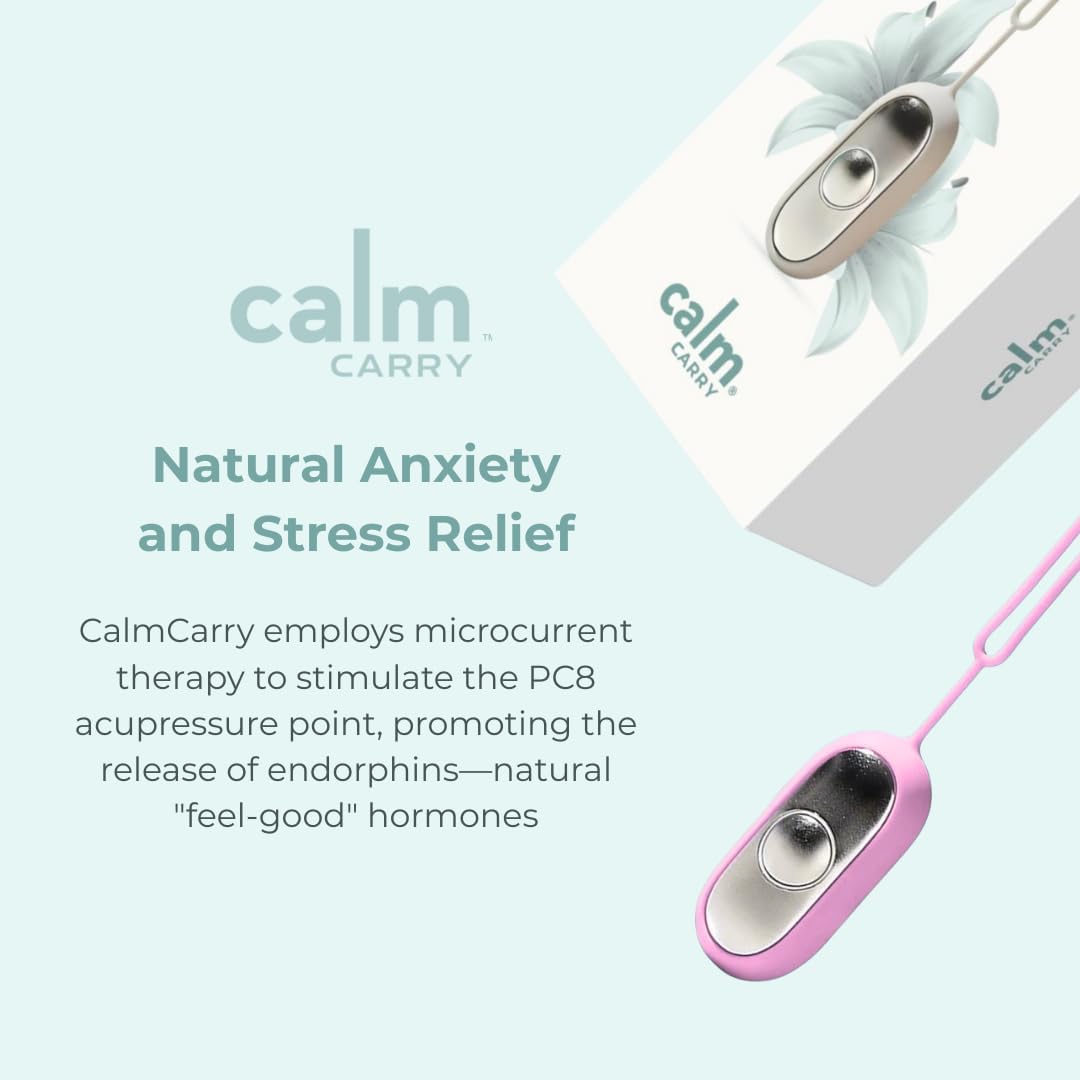 Glowco CalmCarry Sleep Aid Device – Handheld Microcurrent Relaxation Tool, Supports Calm, Focus & Gentle Relief, USB Rechargeable, Portable Wellness Device for Adults & Kids | Gray Calm Carry