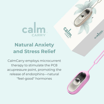 Glowco CalmCarry Sleep Aid Device – Handheld Microcurrent Relaxation Tool, Supports Calm, Focus & Gentle Relief, USB Rechargeable, Portable Wellness Device for Adults & Kids | Gray Calm Carry
