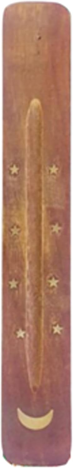 Hosley Wood Incense Holder Sun 10 Inches Ideal Gift for Wedding, Aromatherapy, Zen, Spa, Reiki, Meditation