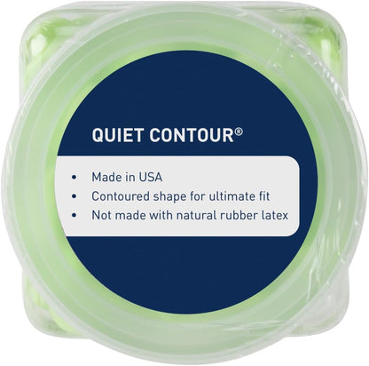 Flents Protechs Foam Ear Plugs, 10 Pair with case Sleeping, Snoring, Loud Noise, Traveling, Concerts, Construction, Studying, Work, Shooting, NRR 33, Noise Cancelling, Green, Made in the USA