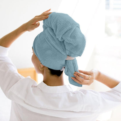 VOLO Hero Hair Towel – Ultra Soft Nanoweave™ Microfiber, Super Absorbent Quick Dry, Reduces Dry Time 50%, Anti-Frizz & Breakage, Secure Snug Strap, Large Wrap for All Hair Types - Luna Gray
