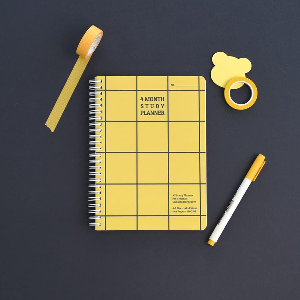 Monolike Basic B5 Monthly + Weekly Planner pad, A SET - Academic Planner, Weekly & Monthly Planner, To-do list, Note pad, Scheduler