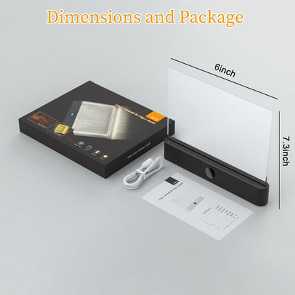 Book Light for Reading in Bed at Night Flat Reading Lights, White