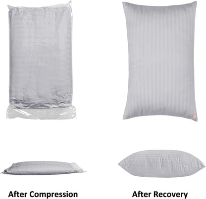 EIUE Hotel Collection Bed Pillows for Sleeping 2 Pack Queen Size，Pillows for Side and Back Sleepers,Super Soft Down Alternative Microfiber Filled Pillows,20 x 30 Inches