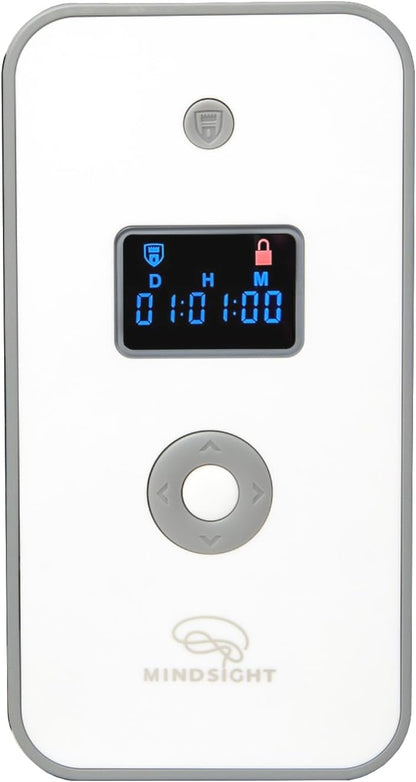 Mindsight Personal Timed Lock Box | Beat Everyday Temptations & Screen Time | 3 Commitment Modes | Fits 1 Phone with Standard Case | Charges While Locked | Out of Sight, Out of Mind