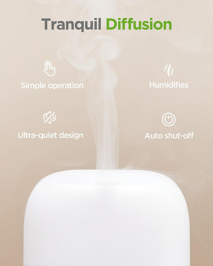 InnoGear 150ml Essential Oil Diffuser, 1 Pack 5-in-1 Diffusers for Home Scent 8 LED Color Aromatherapy Diffuser Air Desk Mini Humidifier Small Vaporizer Aroma for Computer Laptop Office, Medium