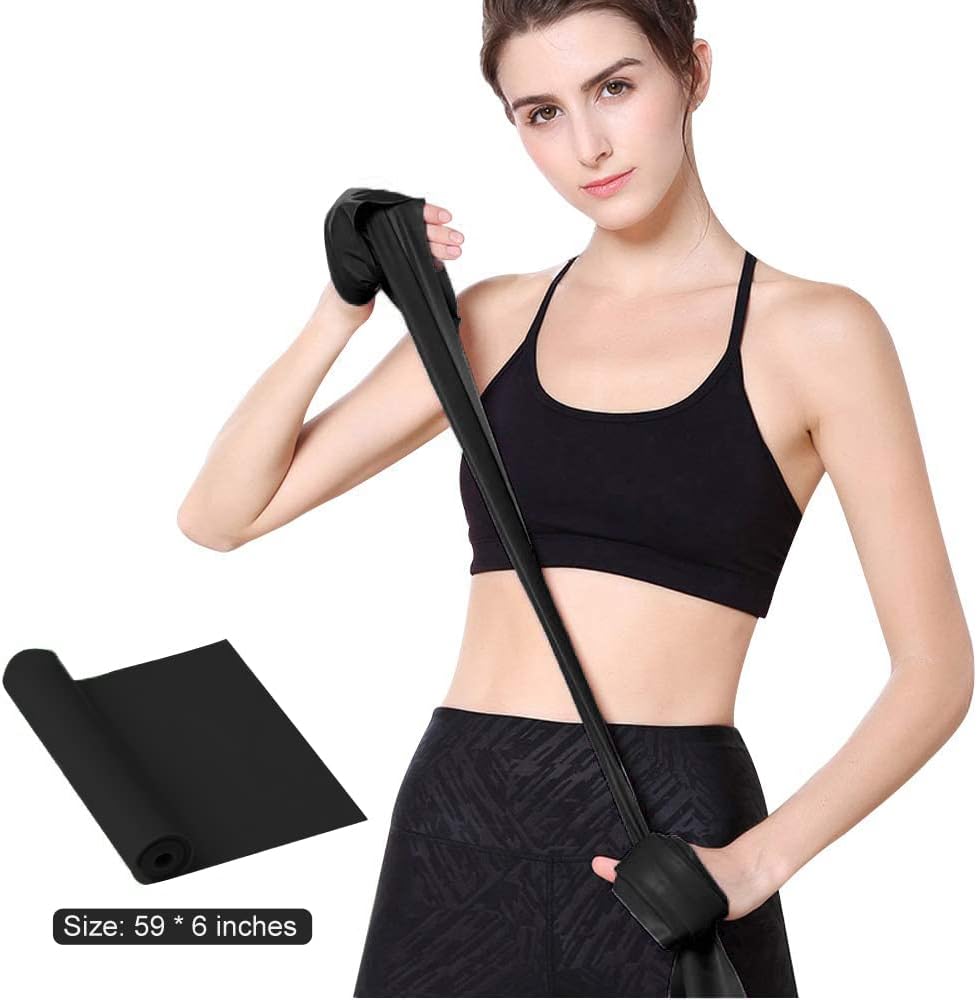 Resistance Bands for Home Workout,Long Exercise Band for Physical Therapy | Non-Latex 59inch Elastic Fitness Bands for Yoga,Pilates,Gym,Travel, Home Exercise Equipment for Women,Men,Pregnant,Seniors