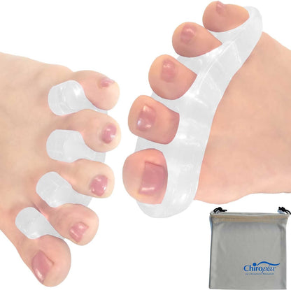 Chiroplax Gel Toe Separators Stretchers Spacers Bunion Tailor's Relief