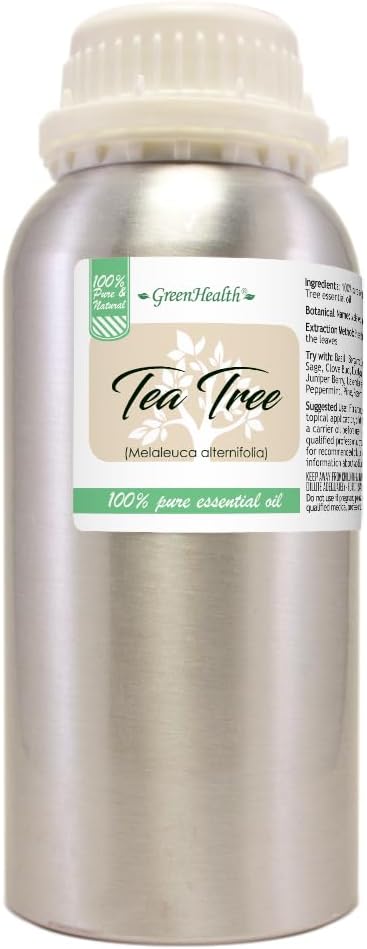 GreenHealth Lavender Essential Oil – 16 fl oz (473 ml) – 100% Pure & Uncut – Aluminum Bottle – Bulk Lavender Oil for Diffuser, Aromatherapy, Candles, Soap & DIY