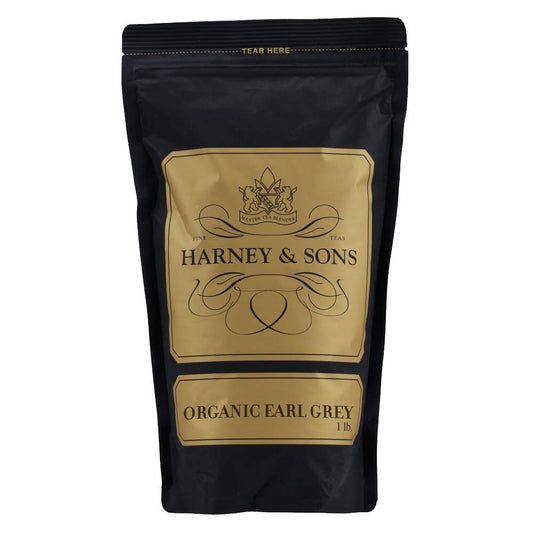 Harney & Sons Organic Earl Grey Loose Leaf Black Tea, 16 oz