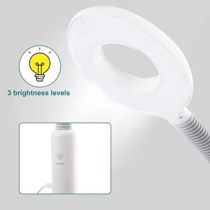 Winado 2 in 1 Facial Steamer with 5X Magnification Light, Deep Cleaning