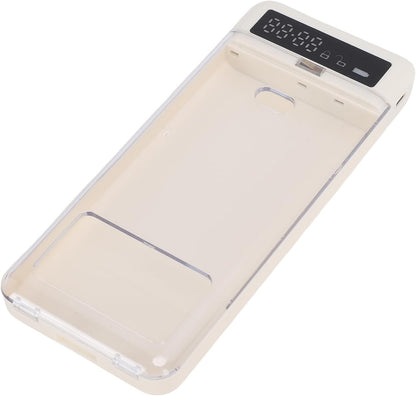 GOTOTOP Cell Phone Lock Box, Timer Transparent Container (Blue)
