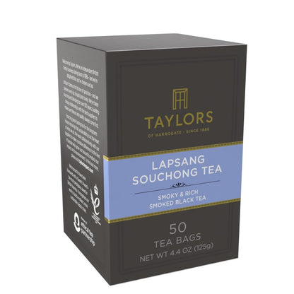 Taylors of Harrogate Lapsang Souchong Black Tea Bags, 50ct (Pack of 6)