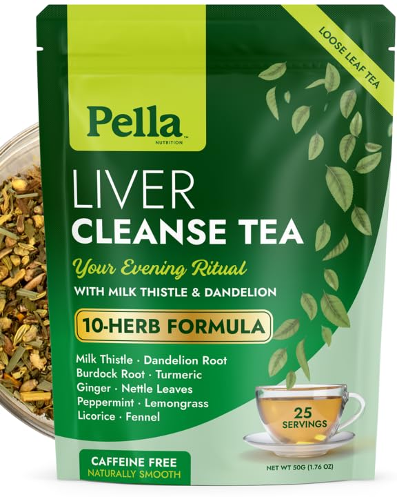 Pella Nutrition Liver Cleanse Caffeine-Free Loose Leaf Tea - 25 Servings