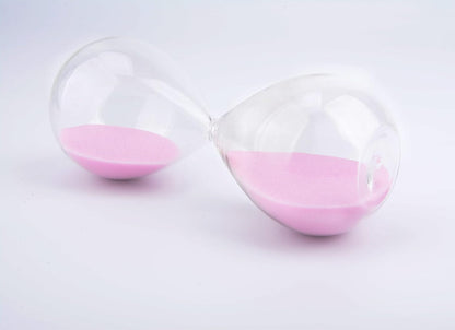 Hourglass, HoveBeaty Hand-Blown Sand Timer Set for Time Management 15 Minutes Durable Glass Construction (15 Min, Black)