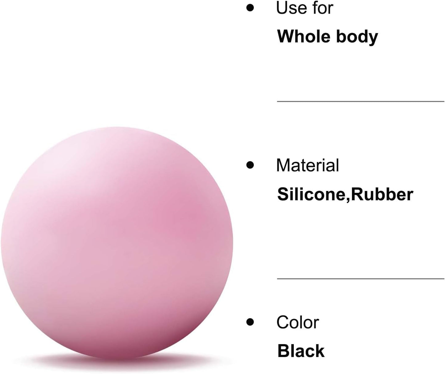 WOVTE Massage Lacrosse Ball for Sore Muscles, Shoulders, Neck, Back, Foot, Body, Deep Tissue, Trigger Point, Muscle Knots, Yoga and Myofascial Release (Blue)