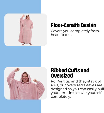 THE COMFY Dream | From Shark Tank | Patented | No Sherpa | Light Wearable Blanket Hoodie | Gift for Women & Men | One Size