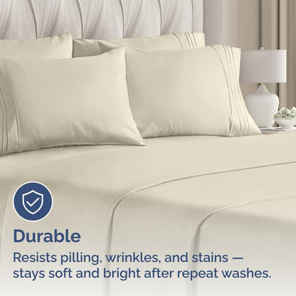 Standard Pillow Cases Set of 10 - Ultra Soft Hotel Quality Pillowcase Covers - Comfy, Cozy & Wrinkle Free - Shrink, Stain and Fade Resistant - Machine Washable Pillow Protectors - 10 Pcs Set - White - Colors A
