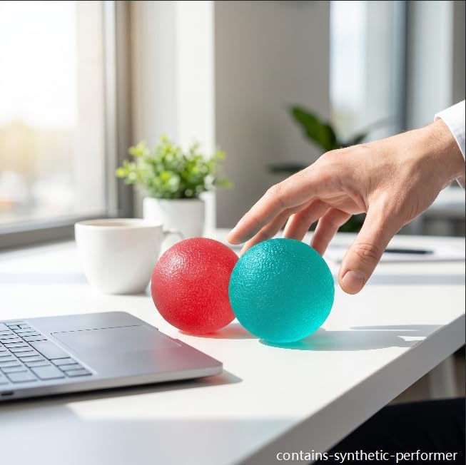 Stress Balls for Adult, Resistance Levels Hand Exercisers for Strength, Hand Strengthening Devices,Squeeze Balls for Hand Therapy,Exercise Squeeze Squishy Wrist Ball, Grip Strength Trainer