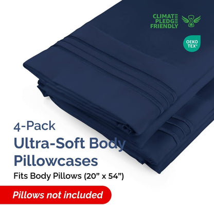 Standard Pillow Cases Set of 10 - Ultra Soft Hotel Quality Pillowcase Covers - Comfy, Cozy & Wrinkle Free - Shrink, Stain and Fade Resistant - Machine Washable Pillow Protectors - 10 Pcs Set - White - Colors B