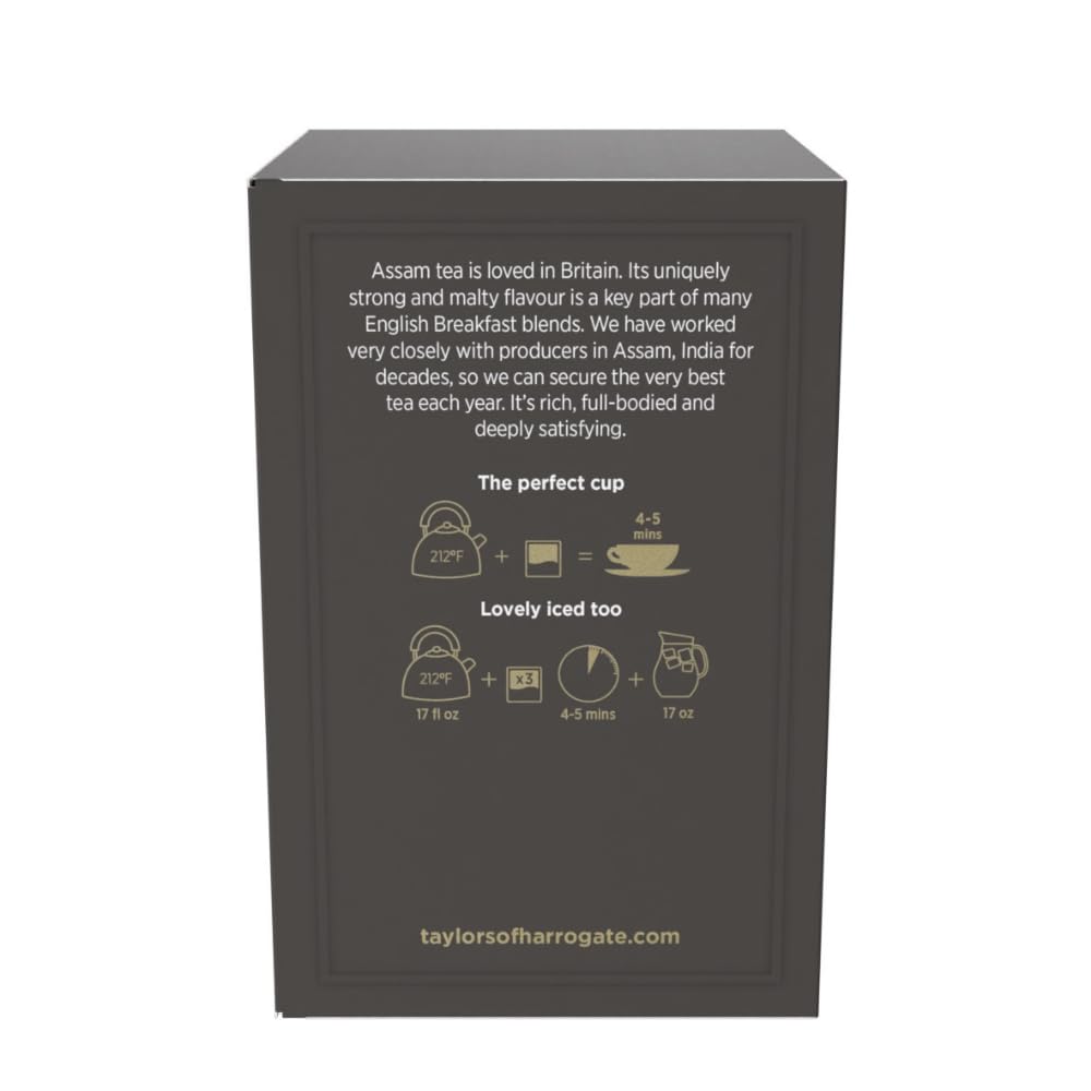 Taylors of Harrogate Assam Black Tea Bags, 50ct (Pack of 1)