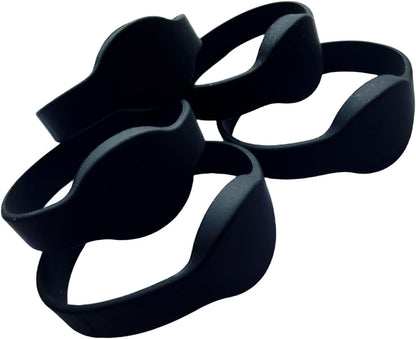 YARONGTECH 5pcs NFC Tags NTAG215 Wristbands Compatible with Amiibo TagMo and NFC-Enabled Mobile Phones and Devices (Black)