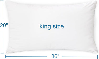 4 Pack Pillow Protectors with Zipper Standard Size Breathable & Noiseless Pillow Protector 100% Waterproof Pillow Cases 20''×26'' White Pillow Covers
