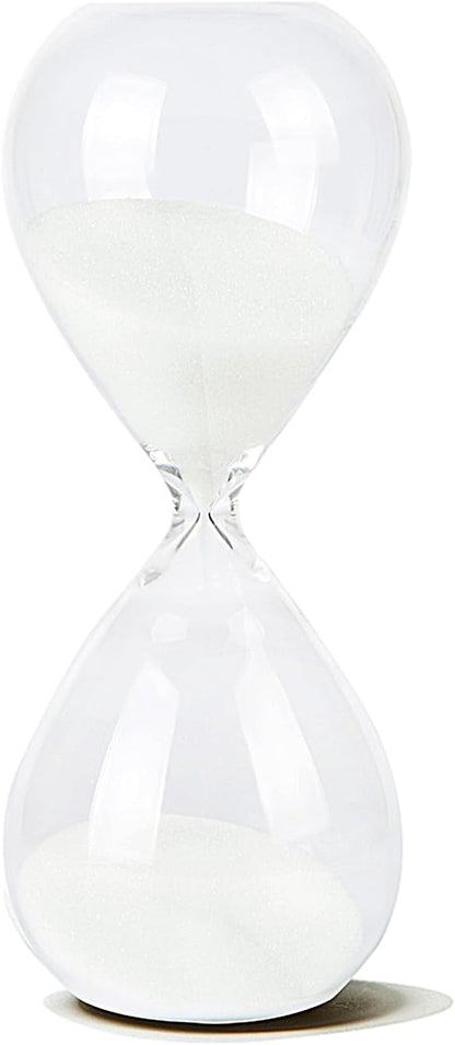Hourglass, HoveBeaty Hand-Blown Sand Timer Set for Time Management 15 Minutes Durable Glass Construction (15 Min, Black)