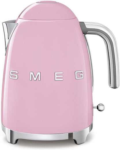 SMEG KLF03 Electric Kettle 1.7L (7 Cup), Retro Hot Water Boiler for Tea & Coffee, Fast Boiling, Auto Shut-Off, Soft Open Lid, 360° Swivel Base Countertop Kettle – Matte Champagne