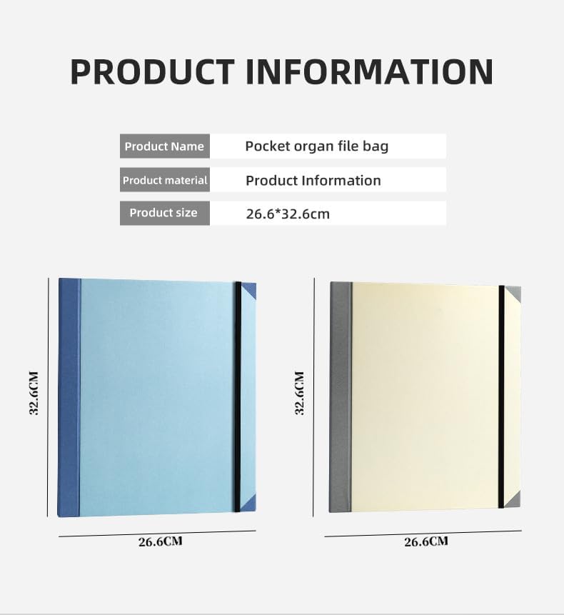 The Life Book Document Organizer - Binder for Important Documents, Document Organizer Foliofor Bills Checks Birth Certificates etc