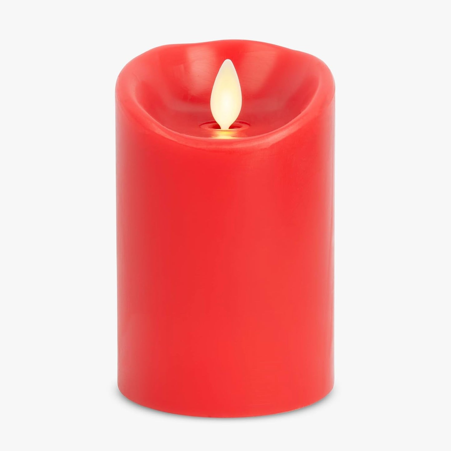 Luminara Flameless LED Battery Operated Ivory Pillar Candle, Flickering Realistic Moving Flame, 3" x 4.5" Luminous Real Wax Indoor Home Decor Pack of 1