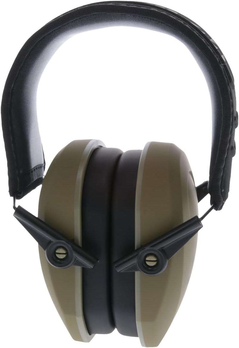 Walker's Razor Slim Passive Earmuffs Ultra Low Profile 27dB NRR Light Weight