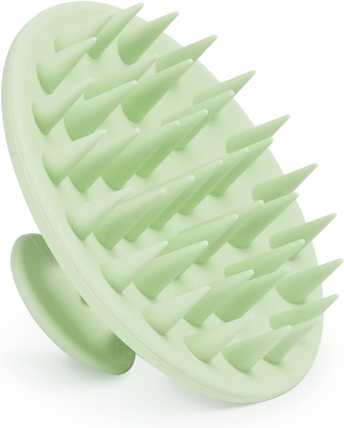 Meartchy Silicone Scalp Massager Shampoo Brush, Scalp Brush for Hair Growth & Dandruff Removal, Hair Scrubber Scalp Stimulator Exfoliator Brush with Soft Bristles for Wet Dry Scalp Care (Black)