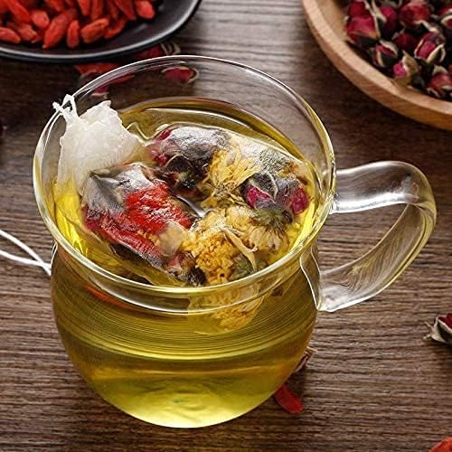 300Pcs Disposable Tea Bags for Loose Leaf Tea, Empty Tea Bags for Loose Tea, 100% Natural Wood Pulp Paper Material, Unbleached Tea Filter Bags with Drawstring